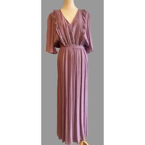 NEW VANESSABRUNO women's resana dress in mauve